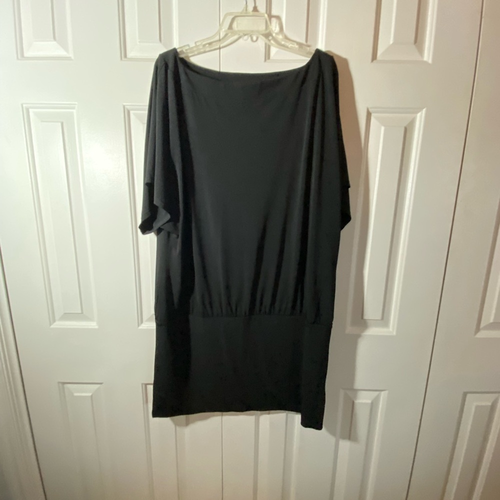 White House Black Market Black Relaxed Shift Dress